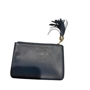 Mark & Graham Navy Wallet with Tassel and Gold Hardware